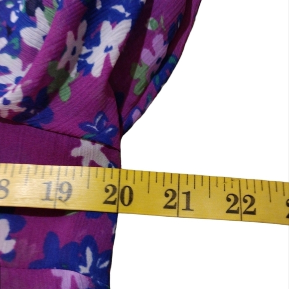 CHARTER Club Pleated Sheer Peasant Blouse - Picture 6 of 6